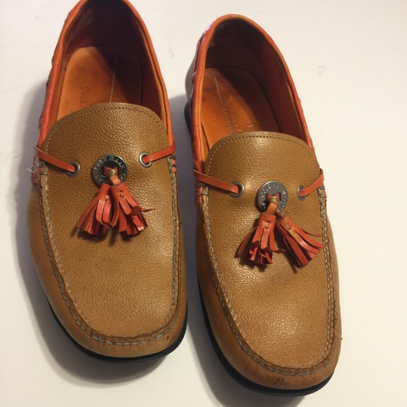Cole Haan Leather Loafers with Tassels Size 9B - Picture 3 of 8